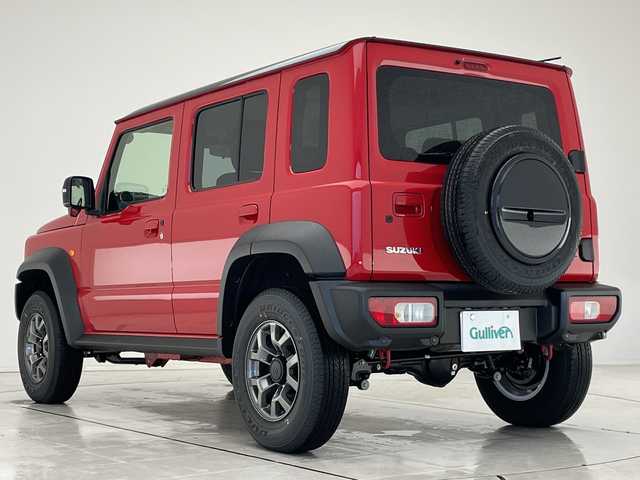 スズキ ジムニー ノマド FC 愛知県 2025(令7)年 0.1千km 赤 登録済未使用車/レーダークルーズコントロール/シートヒーター/純正アルミホイール/LEDヘッドライト/レーンキープアシスト/ダウンヒルアシストコントロール/オートマチックハイビーム/衝突軽減システム/ステアリングスイッチ/スマートキー/プッシュスタート
