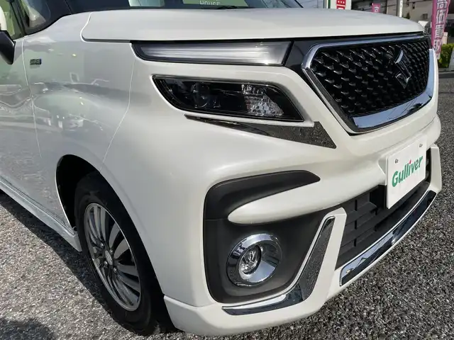 スズキ ソリオ バンディット HV SV 埼玉県 2023(令5)年 1.2万km ピュアホワイトP 純正10インチナビ/純正前後ドライブレコーダー/両側パワースライドドア/衝突被害軽減システム/レーンキープアシスト/後方コーナーセンサー/全方位カメラ/バックカメラ/フロントカメラ/サイドカメラ/レーダークルーズコントロール/ビルトインETC/シートヒーター/フルセグTV/Bluetooth/CD、DVD/LEDヘッドライト/フォグランプ/オートライト/オートマチックハイビーム/純正アルミホイール/純正フロアマット/プッシュスタート/スマートキー