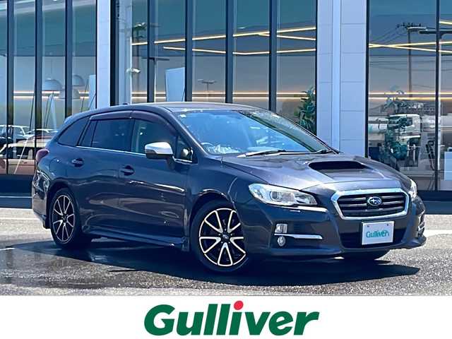 スバル レヴォーグ 1．6GT アイサイト 新潟県 2014(平26)年 13.2万km ダークグレーメタリック 純正SDナビ/CD/DVD/アイサイト/クルーズコントロール/パドルシフト/ETC/革巻きステア/ステアスイッチ/アイドリングストップ/電動パーキングブレーキ/LEDライト/フォグランプ/ウィンカーミラー/ドアバイザー