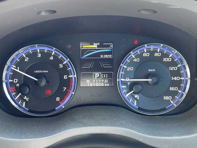 スバル レヴォーグ 1．6GT アイサイト 新潟県 2014(平26)年 13.2万km ダークグレーメタリック 純正SDナビ/CD/DVD/アイサイト/クルーズコントロール/パドルシフト/ETC/革巻きステア/ステアスイッチ/アイドリングストップ/電動パーキングブレーキ/LEDライト/フォグランプ/ウィンカーミラー/ドアバイザー
