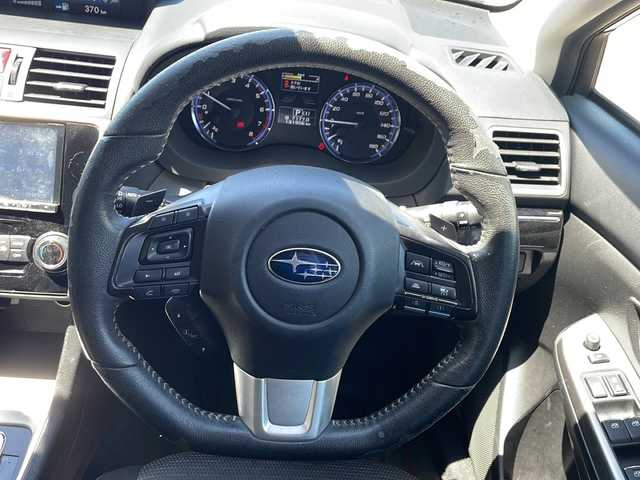 スバル レヴォーグ 1．6GT アイサイト 新潟県 2014(平26)年 13.2万km ダークグレーメタリック 純正SDナビ/CD/DVD/アイサイト/クルーズコントロール/パドルシフト/ETC/革巻きステア/ステアスイッチ/アイドリングストップ/電動パーキングブレーキ/LEDライト/フォグランプ/ウィンカーミラー/ドアバイザー
