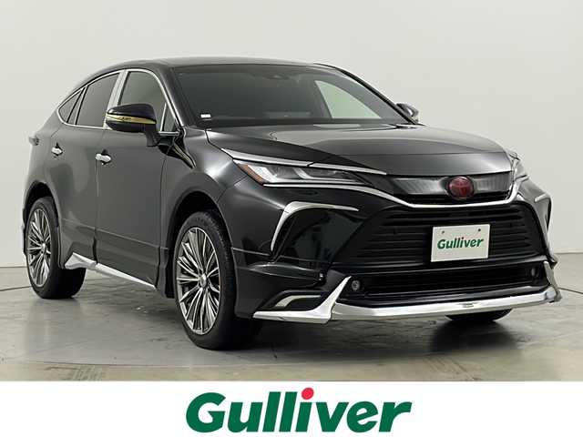 トヨタ ハリアー G 道央・札幌 2020(令2)年 5万km ブラック ・4WD/寒冷地仕様/・モデリスタエアロキット（F.S.R）/・トヨタセーフティーセンス/・プリクラッシュセーフティ/・レーダークルーズコントロール/・純正ディスプレイオーディオナビ/・AppleCarPlay/AndroidAuto/・BT/USB/フルセグTV/・バックカメラ/・パワーバックドア/・LEDオートライト/オートマチックハイビーム/・フロント/リアフォグランプ/・社外テールランプ/・ハーフレザーシート/パワーシート/・デジタルインナーミラー/・社外20インチAW/・ガナドール製マフラー/・スマートキー×2/・ETC