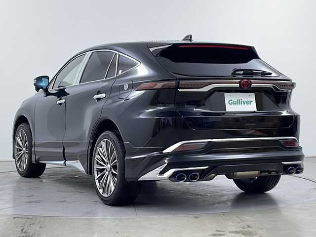 トヨタ ハリアー G 道央・札幌 2020(令2)年 5万km ブラック ・4WD/寒冷地仕様/・モデリスタエアロキット（F.S.R）/・トヨタセーフティーセンス/・プリクラッシュセーフティ/・レーダークルーズコントロール/・純正ディスプレイオーディオナビ/・AppleCarPlay/AndroidAuto/・BT/USB/フルセグTV/・バックカメラ/・パワーバックドア/・LEDオートライト/オートマチックハイビーム/・フロント/リアフォグランプ/・社外テールランプ/・ハーフレザーシート/パワーシート/・デジタルインナーミラー/・社外20インチAW/・ガナドール製マフラー/・スマートキー×2/・ETC
