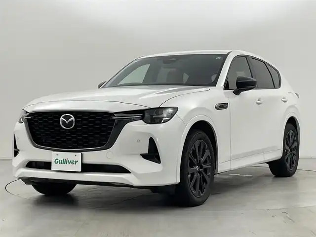 マツダ ＣＸ－６０ XD HV プレミアムスポーツ 群馬県 2023(令5)年 1万km ロジウムホワイトプレミアムメタリック 4WDHVターボ/パノラマサンルーフ/BOSEサウンドシステム/純正12.3インチナビ/（フルセグTV/AUX/USB/AppleCarPlay/AndroidAuto）/360°ビューモニター/レーダークルーズコントロール/クルージングトラフィックサポート/スマートブレーキサポート/レーンキープアシスト/ブラインドスポットモニター/アクティブドライビングディスプレイ/ナッパ本革コンビシート/パワーシート/シートヒーター/ベンチレーション/スマートキー/ETC/ドライブレコーダー