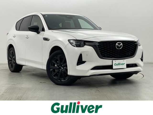 マツダ ＣＸ－６０ XD HV プレミアムスポーツ 群馬県 2023(令5)年 1万km ロジウムホワイトプレミアムメタリック 4WDHVターボ/パノラマサンルーフ/BOSEサウンドシステム/純正12.3インチナビ/（フルセグTV/AUX/USB/AppleCarPlay/AndroidAuto）/360°ビューモニター/レーダークルーズコントロール/クルージングトラフィックサポート/スマートブレーキサポート/レーンキープアシスト/ブラインドスポットモニター/アクティブドライビングディスプレイ/ナッパ本革コンビシート/パワーシート/シートヒーター/ベンチレーション/スマートキー/ETC/ドライブレコーダー