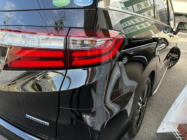 ホンダ オデッセイ ハイブリッド 愛知県 2017(平29)年 4.5万km クリスタルブラックパール ワンオーナー/ホンダセンシング車/両側パワースライドドア/アルパインフィリップダウンモニター/クルコン/パワーシート/純正ナビ/フルセグテレビ/Bluetooth/ビルトインETC/ドラレコ前後/ハーフレザーシート/ブラインドスポットインフォメーション（側後方検知機能）/CMBS/LKAS/AC100V/バックカメラ/純正アルミホイール/純正マット/プッシュスタート/取説、保証書あります。