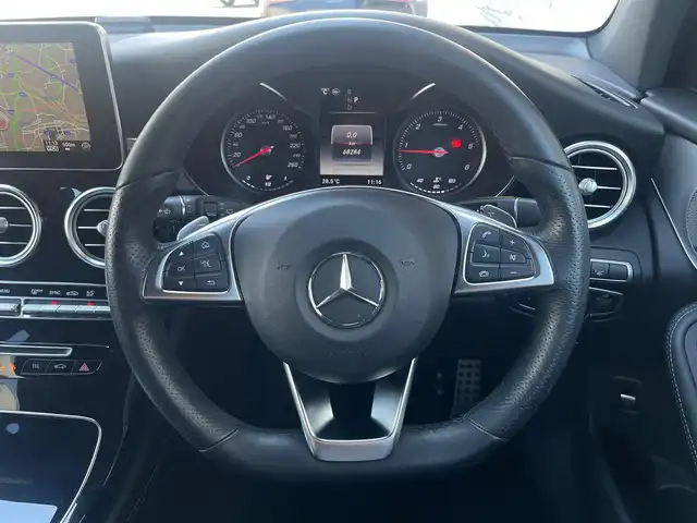 メルセデス・ベンツ ＧＬＣ２２０ d 4マチックスポーツ 本革 山梨県 2019(平31)年 6.9万km セレナイトグレー ワンオーナー/Brumester/360°カメラ/パノラマSR/HUD/黒革/シートヒーター/パフュームアトマイザー/アンビエントライト/ETC/LEDヘッドライト/純正19インチAW