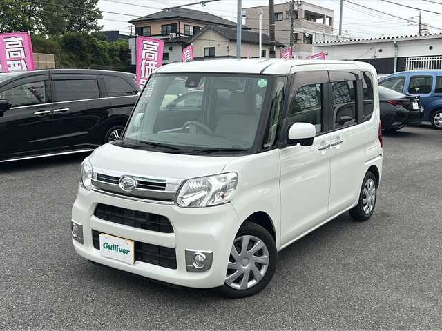 ダイハツ タント X ターボ SAⅡ 愛知県 2015(平27)年 6.1万km パールホワイトⅢ /禁煙車//ワンオーナー//社外ナビ・フルセグTV//バックカメラ//スマートアシスト２//プッシュスタート//電動格納ミラー//ステアスイッチ//オートライト//純正ドアバイザー//純正フロアマット//新車保証書//取扱説明書//スペアキー