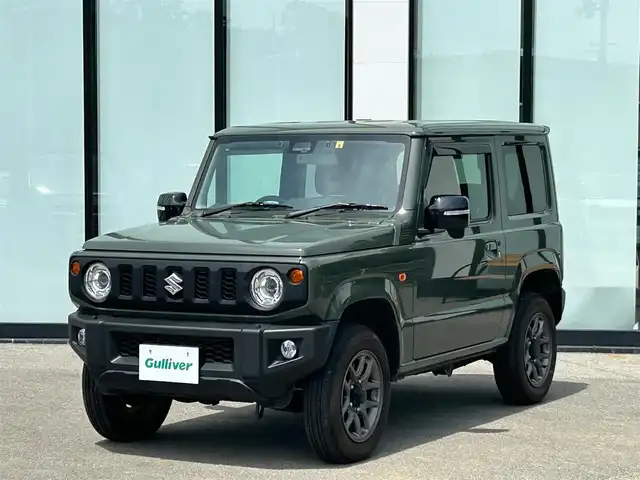スズキ ジムニー XC 大阪府 2022(令4)年 1.5万km ジャングルグリーン 純正ナビ/   CD/DVD/Bluetooth/USB/バックモニター/衝突軽減ブレーキ/横滑り防止装置/前席シートヒーター/クルーズコントロール/レーンキープアシスト/ステアリングスイッチ/ダウンヒルアシストコントロール/アイドリングストップ/オートマチックハイビーム/前後ドライブレコーダー/純正16インチアルミホイール/純正フロアマット/プッシュスタート/スマートキー/ＥＴＣ/ＬＥＤライト/禁煙車