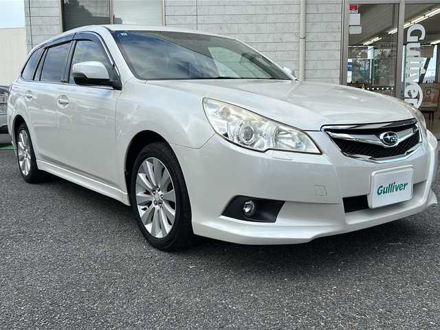 スバル レガシィ ツーリングワゴン 2．5i Lパッケージ 埼玉県 2011(平23)年 4.8万km サテンホワイトパール 純正７インチナビ/フルセグ/DVD/CD/BT/USB/SD/FM/AM/ＥＴＣ　/前席パワーシート　/クルーズコントロール　/ダウンヒルアシストコントロール　/パドルシフト　/横滑り防止　/オートライト　/スマートキー２本　/保証書　/取扱説明書