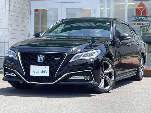 トヨタ クラウン ハイブリッド RS アドバンス Four 道央・札幌 2020(令2)年 11.6万km ブラック ・４WD/・純正SDナビ・CD・DVD・SD・Bluetooth/・フルセグTV/・全方位カメラ/・レザーシート/・前席パワーシート・シートヒーター・エアシート/・衝突軽減ブレーキ/・レーンキープアシスト/・レーダークルーズ/・ビルトインETC/・純正エンジンスターター/・クリアランスソナー /・ブラインドスポットモニター/・パーキングアシスト/・パドルシフト/・寒冷地仕様/・LEDヘッドライト/・フォグランプ/・純正１８インチアルミホイール/・新車時保証書/・取扱説明書/・スペアキー
