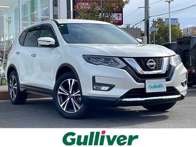 日産 エクストレイル 道央・札幌 2019(平31)年 7.9万km ブリリアントホワイトパール ・4WD/・社外SDナビ/USB・BT・DVD/・社外AW付冬タイヤ/・フルセグＴＶ/・ミュージックサーバー/・ミュージックプレイヤー接続（iPod・AUX）/・ＵＳＢ接続/・全方位車外カメラ/・追従機能付クルーズコントロール/・ダウンヒルアシストコントロール/・オートブレーキホールド/・デジタルインナーミラー/・ビルトインＥＴＣ/・純正エンジンスターター/・電動格納ミラー/・エンジンスタートボタン/・スマートキー/・スペアキー/・保証書/・取扱説明書