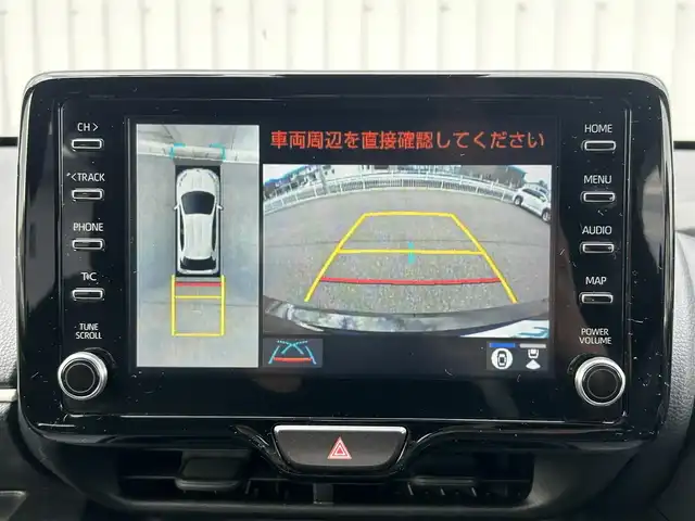 トヨタ ヤリス ハイブリッド Z 群馬県 2021(令3)年 3.2万km ブラック 純正8インチディスプレイオーディオ/（USB/Bluetooth/Miracast/AM/FM）/パノラミックビューモニター/セーフティセンス/・プリクラッシュセーフティ/・レーントレーシングアシスト/・レーダークルーズコントロール/・オートマチックハイビーム/・ロードサインアシスト/・セカンダリーコリジョンブレーキ/先行車発進告知機能/インテリジェントクリアランスソナー/ブラインドスポットモニター/ステアリングリモコン/フルLEDヘッドランプ/シートヒーター/前後ドライブレコーダー/ETC/保証書・取説・スペアキー