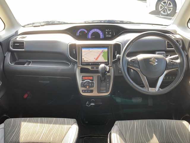 スズキ ソリオ バンディット Fリミテッド 佐賀県 2017(平29)年 4.6万km ピュアホワイトP Carrozzeria8インチナビ/Carrozzeriaフリップダウンモニター/バックカメラ/両側パワースライドドア/デュアルカメラブレーキサポート/路線逸脱警報/クルーズコントロール/ハーフレザーシート/シートヒーター/ETC/ステアリングリモコン/ドライブレコーダー/アイドリングストップ/プッシュスタート/スマートキー/LEDヘッドライト/フォグライト/純正アルミホイール