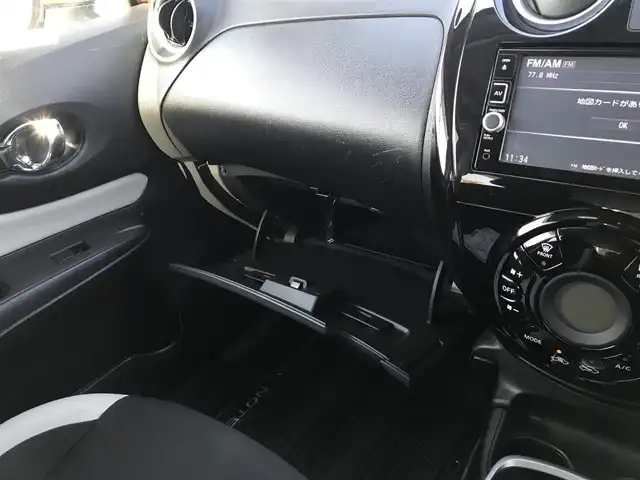 日産 ノート e－パワー X 富山県 2016(平28)年 6.1万km プレミアムコロナオレンジ 純正ナビ/フルセグTV/アラウンドビューモニター/ビルトインETC/ドライブレコーダー/フロント/バックソナー/エマージェンシーブレーキ/車線逸脱警報/オートライト/オートエアコン/ステアリングスイッチ/社外14インチアルミホイール/スマートキー/プッシュエンジンスターター/禁煙車