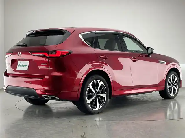 マツダ ＣＸ－６０ XD HV プレミアムモダン 愛知県 2022(令4)年 3.2万km ソウルレッドクリスタルM 純正１２．３インチナビ/BOSEプレミアムサウンドシステム/ワイヤレス充電/サンルーフ/白レザーシート/全方位カメラ/HDMI/AC100V充電/フルセグTV/全席シートヒーター/パワーシート/パワーバックドア/ステアリングヒーター/パドルシフト/ブラインドスポットモニター/コーナーセンサー/LEDオートライト/純正アルミホイール/カーテンエアバック/ETC/前後ドライブレコーダー/レーダークルーズコントロール/純正フロアマット/禁煙車