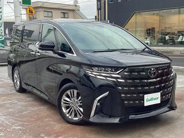 トヨタ アルファード Z 京都府 2025(令7)年 0.2万km ブラック ワンオーナー/トヨタチームメイト/左右独立サンルーフ/ヘッドアップディスプレー/タッチトレーサーオペレーション/１３．２インチフリップダウンモニター/スペアタイヤ/デジタルインナーミラー/前後ドライブレコーダー/パノラミックビューカメラ/ＰＷバックドア/前席、２列目ＰＷシート/前席、２列目シートベンチレーション/置くだけ充電/１４インチディスプレイオーディオプラス/ナビ・フルセグＴＶ・USB・BT・HDMI/ビルトインETC2.0/ステアリングヒーター/スペアスマートキー/新車保証書