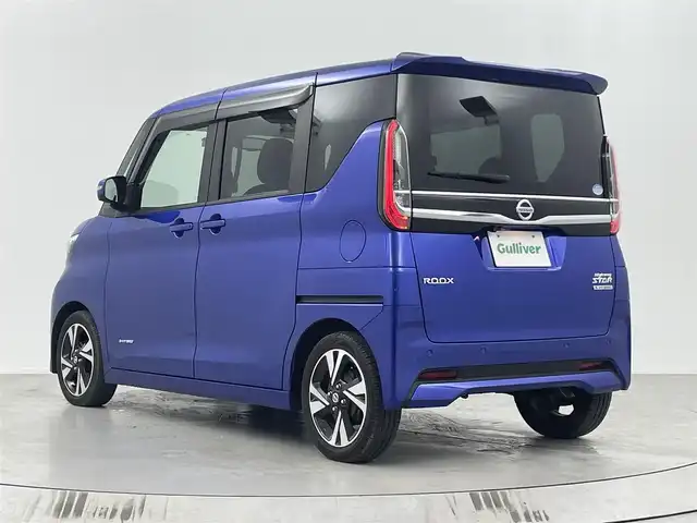 日産 ルークス HWS Gターボ プロパイロットED 埼玉県 2020(令2)年 2.6万km アトランティックブルー 純正9インチナビ　MM320D-L/(Bluetooth/CD/DVD/AM/FM)/地デジフルセグ/アラウンドビューモニター/バックカメラ/プロパイロット/前方ドライブレコーダー/ETC/車線逸脱警報/先行車発進お知らせ機能/標識認識機能/ふらつき警報/電子パーキングシステム/オートブレーキホールド/両側パワースライドドア/ステアリングリモコン/プッシュスタート/ロールサンシェード/フロントフォグランプ/ウィンカーミラー/純正フロアマット/純正ドアバイザー/純正15インチアルミホイール