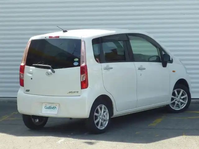 ダイハツ ムーヴ X 和歌山県 2012(平24)年 4.9万km パールホワイトⅢ /走行距離：48956km（登録時）/純正CDデッキ/　AUX/AM/FM/ドアバイザー/純正フロアマット/アイドリングストップ/ヘッドライトレベライザー/電動格納ミラー/プッシュスタート/スペアキーX1/取扱説明書/保証書
