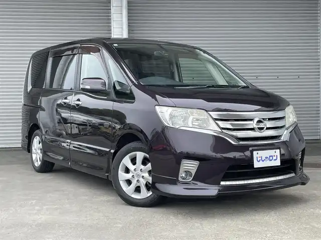 日産 セレナ ハイウェイスター 茨城県 2011(平23)年 8.5万km オーロラモーヴ (株)IDOMが運営する【じしゃロン水戸店】の自社ローン専用車両になりますこちらは現金またはオートローンご利用時の価格です。自社ローンご希望の方は別途その旨お申付け下さい/純正ナビ/フルセグTV/両側パワースライドドア/バックモニター/ETC/オートライト/純正16インチアルミホイール/オートエアコン