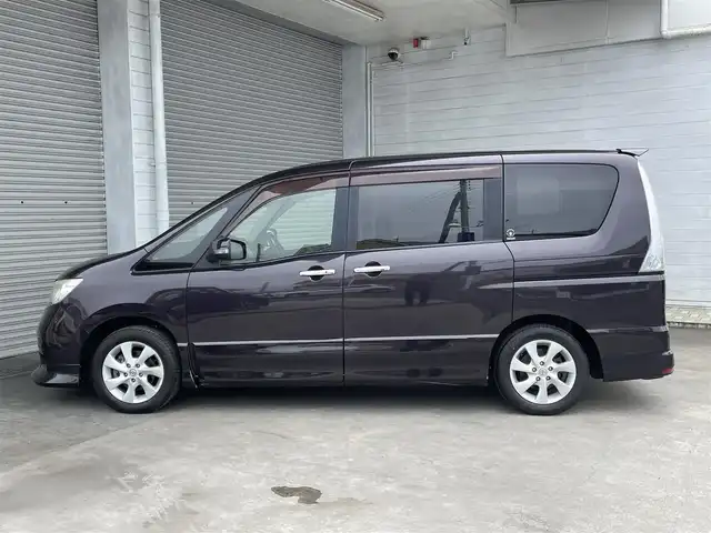 日産 セレナ ハイウェイスター 茨城県 2011(平23)年 8.5万km オーロラモーヴ (株)IDOMが運営する【じしゃロン水戸店】の自社ローン専用車両になりますこちらは現金またはオートローンご利用時の価格です。自社ローンご希望の方は別途その旨お申付け下さい/純正ナビ/フルセグTV/両側パワースライドドア/バックモニター/ETC/オートライト/純正16インチアルミホイール/オートエアコン