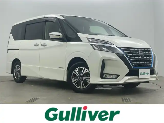 日産 セレナ e－パワー ハイウェイスター V 岡山県 2019(令1)年 6万km ブリリアントホワイトパール プロパイロット/アラウンドビューモニター/ドライブレコーダー/純正９インチナビ/（Bluetooth、CD/DVD、フルセグTV、HDMI接続、USB接続）/純正１１インチフリップダウンモニター/エマージェンシーブレーキ/両側電動スライドドア/ブラインドスポットモニター/シートヒーター/ステアリングヒーター/ビルトインＥＴＣ/LEDヘッドライト（Auto)/LEDフォグランプ/オートハイビーム/ドライブレコーダー/パーキングアシスト/アイドリングストップ/Rサンシェイド/シートバックテーブル/ISOFIX/チルトステアリング/シートリフター