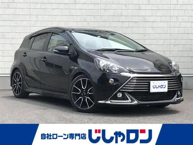 トヨタ アクア G G’s 栃木県 2015(平27)年 11万km ブラックマイカ 株)IDOMが運営する【じしゃロン小山店】の自社ローン専用車両になります。こちらは現金またはオートローンご利用時の価格です。自社ローンご希望の方は別途その旨お申付け下さい//禁煙車/純正フルセグナビ/（CD/DVD/AM/FMラジオ）/(Bluetooth)/スマートキー/バックカメラ/ＥＴＣ/プリクラッシュセーフティ/レーンキープアシスト/クルーズコントロール/ドライブレコーダー/ステアリングリモコン/電動格納ドアミラー/パワーウインドウ/防眩ミラー/オートマチックハイビーム/オートライト