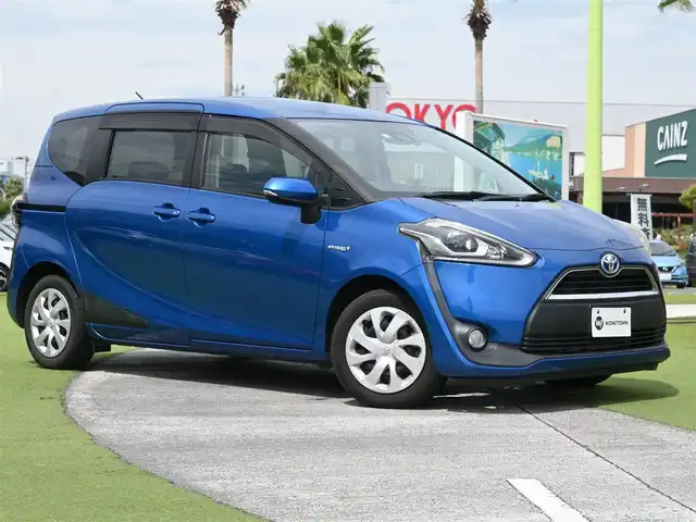 トヨタ シエンタ ハイブリッド G 千葉県 2016(平28)年 6.6万km コバルトブルーメタリック Toyota Safety Sense/・プリクラッシュセーフティ/・レーンディパーチャーアラート/・オートハイビーム/両側パワースライドドア/純正SDナビ/ワンセグTV/【CD再生機能　Bluetooth接続】/ドライブレコーダー/革巻きステアリング/ETC/LEDヘッドライト/フォグライト/ウインカーミラー/スマートキー