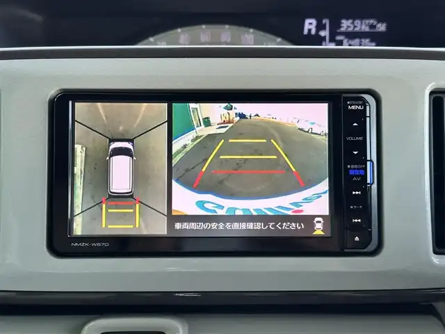 ダイハツ ムーヴ キャンバス X メイクアップ SA Ⅱ 宮城県 2016(平28)年 6.5万km パールホワイトⅢ/ナチュラルベージュマイカメタリック 2トーン パノラマモニター/＝＝＝/スマートアシスト2/・衝突回避支援ブレーキ機能/・衝突警報機能/・車線逸脱警報機能/・誤発進抑制制御機能/・先行車発進お知らせ機能/純正ナビ（NMZK-W67D）/・CD/DVD/・Bluetooth/・フルセグTV/ETC/両側スライドドア/ステアリングスイッチ/フォグランプ/オートライト/スマートキー＆プッシュスタート/電動格納ミラー/フロアマット/W/サイドエアバッグ