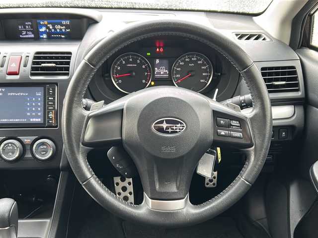 スバル インプレッサ ＸＶ 2．0i－L アイサイト 秋田県 2013(平25)年 4.8万km ディープチェリーパール 純正SDナビ/純正BT、CD、DVD、TV/前後ドライブレコーダー/純正17インチAW/サマータイヤ積込み/４WD/ETC/スペアキー/取説、保証書