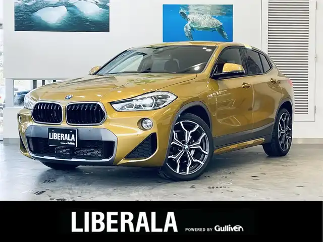 ＢＭＷ Ｘ２ sDrive18i MスポーツX 大阪府 2020(令2)年 2.1万km ガルバニックゴールドメタリック インテリジェントセーフティ/純正ナビ/バックカメラ/ハーフレザー/パワーシート/シートヒーター/Dシートメモリ/純正19インチAW/LEDヘッドライト/電動リアゲート/クリアランスソナー/ドライビングアシスト/ETC