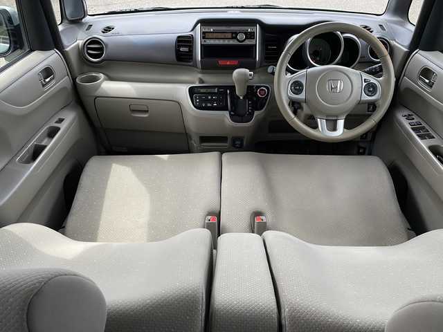 ホンダ Ｎ ＢＯＸ G ターボパッケージ 新潟県 2013(平25)年 11.1万km クールミストメタリック 4WD/CD/AUX/クルーズコントロール/ベンチシート/パドルシフト/ステアリングスイッチ/両側パワースライドドア/スマートキー/プッシュスタート/純正14インチアルミホイール