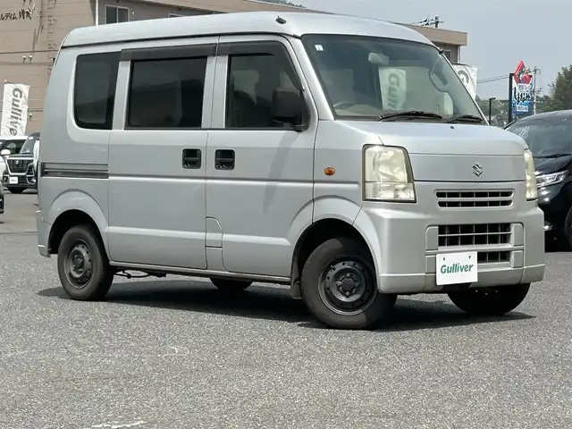 スズキ エブリイ PC 広島県 2010(平22)年 9.3万km シルキーシルバーメタリック 両側スライドドア/純正フロアマット/Wエアバッグ/キセノンライト/ハイルーフ/パワーウィンドウ/パワーステアリング/スペアキー/USB/ミュージックプレイヤー接続（ipod）/取扱説明書
