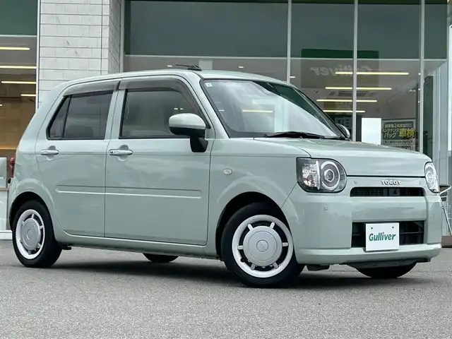 ダイハツ ミラ トコット G SA Ⅲ 兵庫県 2019(令1)年 4.8万km セラミックグリーンM 純正7インチナビ/BTオーディオ/CD/DVD再生機能/フルセグテレビ/パノラマモニター/バックモニター/前席シートヒーター/LEDヘッドライト/スマートアシスト/ヘッドライトレベライザー/アイドリングストップ
