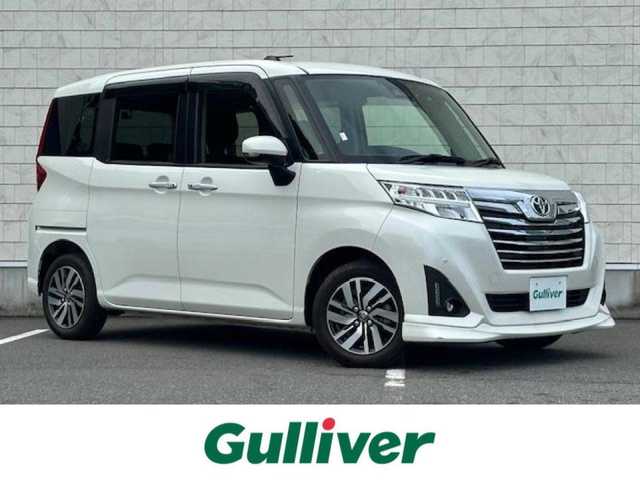 トヨタ ルーミー カスタムG 大阪府 2020(令2)年 1.4万km パールホワイトⅢ ナビ　/地デジ　/Ｂｌｕｅｔｏｏｔｈ　/バックカメラ　/両側パワースライドドア　/クルーズコントロール　/ＬＥＤヘッドライト　/オートハイビーム　/衝突軽減ブレーキ　/前後ドライブレコーダー　/ビルトインＥＴＣ　/マット