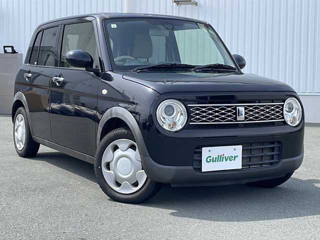 スズキ ラパン モード 三重県 2019(平31)年 4.2万km ブルーイッシュブラックパール3 レーダーブレーキサポート/純正ナビ(AM/FM/CD/DVD/TV/BT)/フルセグTV/シートヒーター(D+N席)/電動格納ミラー/LEDヘッドライト/ETC/衝突軽減ブレーキ/アイドリングストップ/プッシュスタート/ウッド調インパネ