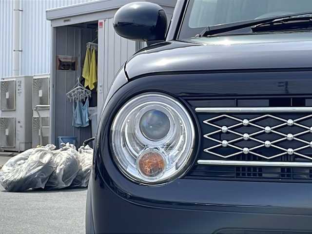 スズキ ラパン モード 三重県 2019(平31)年 4.2万km ブルーイッシュブラックパール3 レーダーブレーキサポート/純正ナビ(AM/FM/CD/DVD/TV/BT)/フルセグTV/シートヒーター(D+N席)/電動格納ミラー/LEDヘッドライト/ETC/衝突軽減ブレーキ/アイドリングストップ/プッシュスタート/ウッド調インパネ