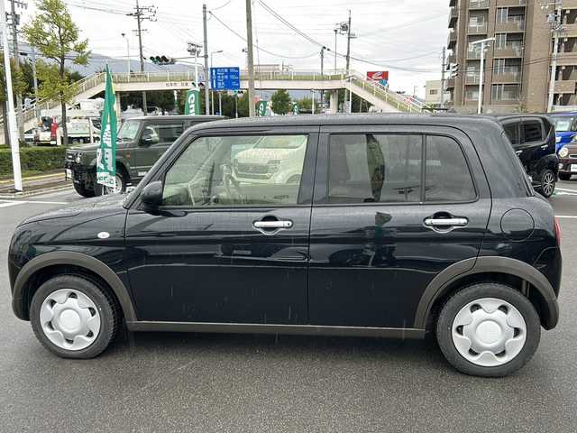 スズキ ラパン モード 長野県 2019(平31)年 4.2万km ブルーイッシュブラックパール3 純正７インチナビ/【CN-RZ743】/BluetoothAudio/DVD再生可能/フルセグTV/シートヒーター（D・N席）/ビルトインETC/ベンチシート/革巻きステアリング/ステアリングスイッチ/アイドリングストップ/横滑り防止装置/オートライト/電動格納ミラー/スマートキー/プッシュスタート/純正フロアマット/HIDライト/サマータイヤ積み込み