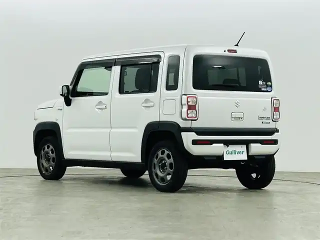 スズキ ハスラー HYBRID G 福島県 2020(令2)年 5万km ピュアホワイトP スズキセーフティサポート/・衝突軽減ブレーキ/・レーンアシスト/・クリアランスソナー/社外ナビ/・型番：MDV-D307W/・ワンセグTV/CD/Bluetooth/・ETC/アイドリングストップ/ステアリングスイッチ/シートヒーター(運転席/助手席)/オートライト/・ヘッドライトレベライザー/プッシュスタート/・スマートキー/・スペアキー/社外フロアマット/ドアバイザー