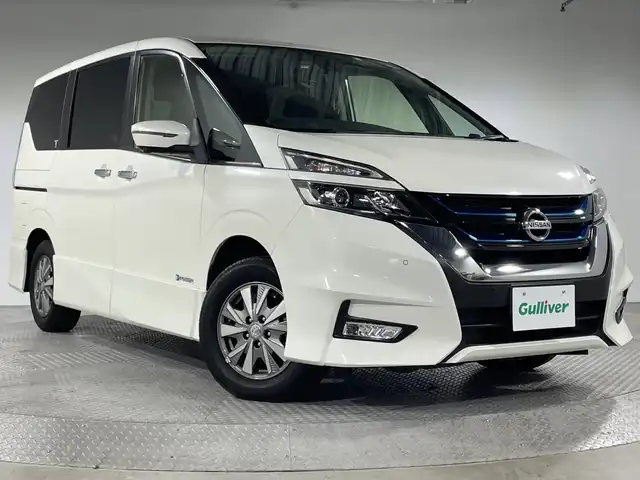 日産 セレナ e－パワー ハイウェイスター 神奈川県 2018(平30)年 2.5万km ブリリアントホワイトパール プロパイロット/・インテリジェント エマージェンシーブレーキ/・レーダークルーズコントロール/・踏み間違い衝突防止アシスト（前進時・後退時）/・インテリジェントFCW（前方衝突予測警報）/・インテリジェントLI（車線逸脱防止支援システム）+ LDW（車線逸脱警報）/・インテリジェントDA（ふらつき警報）/・標識検知機能/・ハイビームアシスト/社外フリップダウンモニター/純正9インチナビ/・BT/フルセグTV/CD/DVD/Bd/USB/AUX/アラウンドビューモニター/ETC/ドライブレコーダー/インテリジェントルームミラー/電動サイドブレーキ/オートブレーキホールド/両側電動スライドドア/スマートキー/プッシュスタートボタン/シートヒーター(D/N)/革巻きステアリング/・ステアリングヒーター/・ステアリングスイッチ/・Autoライト/パーキングアシスト/シートリフター/電動格納ミラー/ウィンカーミラー/LEDヘッドライト/フォグランプ/2列目USBポート/純正フロアマット/純正アルミヒール/コーナーポール/サイド/カーテンエアバッグ