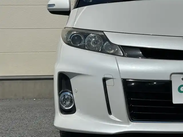 トヨタ エスティマ アエラス レザーパッケージ 茨城県 2015(平27)年 6.9万km ホワイトパールクリスタルシャイン プッシュスタート/MT付きAT/スマートキー/Wエアコン/クルーズコントロール/SDナビ（DVD再生機能あり）/フルセグTV/ビルトインETC/carrozzeriaフリップダウンモニター/格納式サードシート/D席パワーシート/純正フロアマット/両側パワースライドドア/純正アルミホイル/前後クリアランスソナー/オートライト/Wエアバック