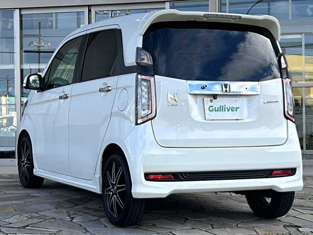 ホンダ Ｎ ＷＧＮ カスタム G ターボパッケージ 静岡県 2013(平25)年 7万km プレミアムホワイトパール 社外ナビ（AM FM DTV SD VTR ハンズフリー HDMI）/クルーズコントロール/社外アルミホイール/ハーフレザーシート/ETC/USB入力端子/パドルシフト/レーダー探知機/ステアリングリモコン/プッシュスタート/スマートキー/W＋サイドエアバッグ/カーテンエアバッグ/ABS /横滑り防止装置/盗難防止装置/オートライト/キノセンヘッドライト