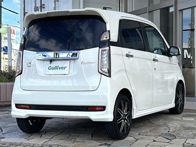 ホンダ Ｎ ＷＧＮ カスタム G ターボパッケージ 静岡県 2013(平25)年 7万km プレミアムホワイトパール 社外ナビ（AM FM DTV SD VTR ハンズフリー HDMI）/クルーズコントロール/社外アルミホイール/ハーフレザーシート/ETC/USB入力端子/パドルシフト/レーダー探知機/ステアリングリモコン/プッシュスタート/スマートキー/W＋サイドエアバッグ/カーテンエアバッグ/ABS /横滑り防止装置/盗難防止装置/オートライト/キノセンヘッドライト