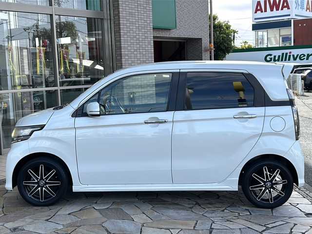 ホンダ Ｎ ＷＧＮ カスタム G ターボパッケージ 静岡県 2013(平25)年 7万km プレミアムホワイトパール 社外ナビ（AM FM DTV SD VTR ハンズフリー HDMI）/クルーズコントロール/社外アルミホイール/ハーフレザーシート/ETC/USB入力端子/パドルシフト/レーダー探知機/ステアリングリモコン/プッシュスタート/スマートキー/W＋サイドエアバッグ/カーテンエアバッグ/ABS /横滑り防止装置/盗難防止装置/オートライト/キノセンヘッドライト