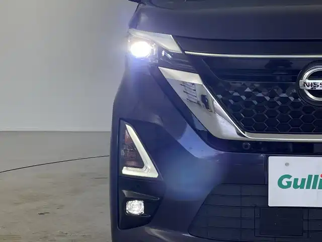 日産 ルークス HWS Gターボ プロパイロットED 岐阜県 2020(令2)年 6.2万km パープルＭ 純正9インチディスプレイオーディオ/AppleCarPlay /AndroidAuto /Bluetooth /HDMI/FM AM/USB/ナビ・ドラレコ連動機能/iPod/アラウンドビューモニター/両側パワースライドドア/革巻きステアリング/ステアリングリモコン/ビルトインETC/プロパイロット/エマージェンシーブレーキ/車線逸脱警報/車線逸脱防止支援/ハンドル支援/速度標識認識機能/道路標識認識機能/先行車発進お知らせ機能/ふらつき警報/フロントソナー/リアソナー/タイヤアングルガイド