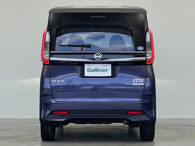 日産 ルークス HWS Gターボ プロパイロットED 岐阜県 2020(令2)年 6.2万km パープルＭ 純正9インチディスプレイオーディオ/AppleCarPlay /AndroidAuto /Bluetooth /HDMI/FM AM/USB/ナビ・ドラレコ連動機能/iPod/アラウンドビューモニター/両側パワースライドドア/革巻きステアリング/ステアリングリモコン/ビルトインETC/プロパイロット/エマージェンシーブレーキ/車線逸脱警報/車線逸脱防止支援/ハンドル支援/速度標識認識機能/道路標識認識機能/先行車発進お知らせ機能/ふらつき警報/フロントソナー/リアソナー/タイヤアングルガイド