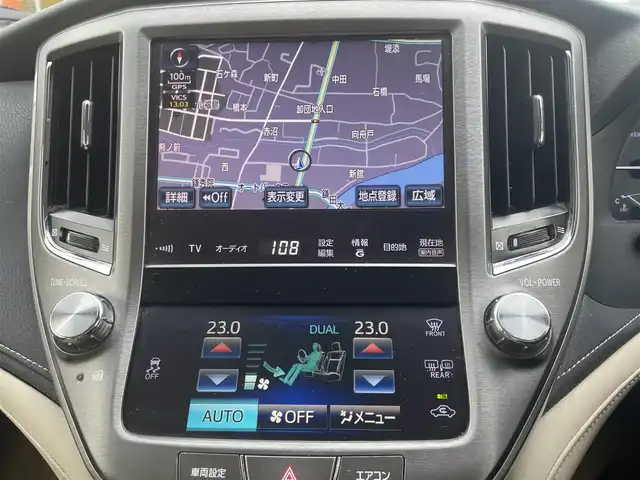 トヨタ クラウン ロイヤル ロイヤルサルーン i－Four 福島県 2013(平25)年 13.7万km ホワイトパールクリスタルシャイン ワンオーナー/純正HDDナビ/CD/DVD/BT/USB/フルセグTV/純正16インチAW(社外AW＋冬タイヤ積込)/クルーズコントロール/クリアランスソナー/ステアリングリモコン/バックカメラ/パワーシート/オートライト/キセノンライト/フォグライト/ビルトインETC/プッシュスタート/ドアバイザー/フロアマット