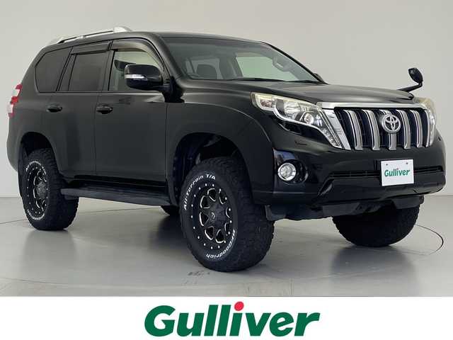トヨタ ランドクルーザー プラド TX 愛知県 2014(平26)年 4.9万km ブラック 3インチリフトアップ/サンルーフ/社外ナビ/・Bluetooth/・CD/DVD/・フルセグテレビ/・SD音楽録音/バックカメラ/ETC/LEDヘッドライト/エンジンプッシュスタートボタン/オートライト/サイド/カーテンエアバッグ
