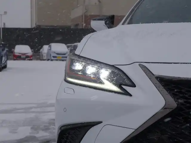 レクサス ＥＳ 300h Fスポーツ 山形県 2019(平31)年 5.9万km ホワイトノーヴァガラスフレーク 4WD/衝突被害軽減システム/サンルーフ/純正メモリナビ/　　【CD DVD BT フルセグ USB AUX】/レーダークルーズコントロール/LEDオートライト/レザーシート/シートヒーター/エアシート/パワーシート/純正18インチアルミホイール/コーナーセンサー/ステアリングヒーター/ステアリングスイッチ/パドルシフト/電動格納ウィンカーミラー/スマートキー/カードキー/ETC2.0