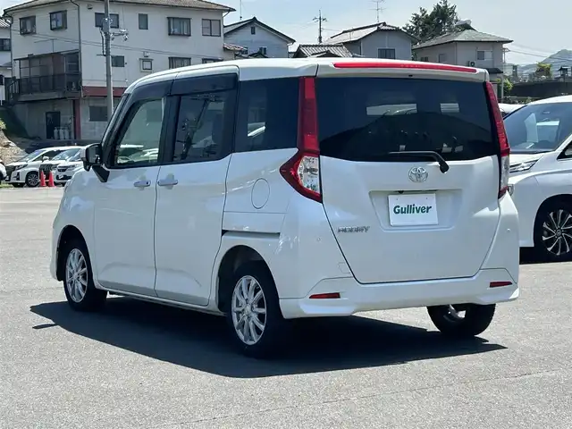トヨタ ルーミー G 岡山県 2021(令3)年 3.5万km パールホワイトⅢ 純正メモリナビ　NSZT-W68T/フルセグTV、CD、DVD、Bluetooth、AM、FM/バックカメラ/ビルトインETC/両側パワースライドドア/前方ドライブレコーダー　DRT-C68A/前後コーナーセンサー/スマートキー/プッシュスタート